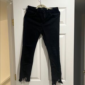 Just Black Women's Frayed Hem Skinny Jeans